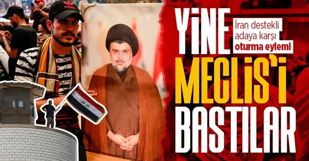 Irak'ta Sadr destekçileri yine Meclis'i bastı