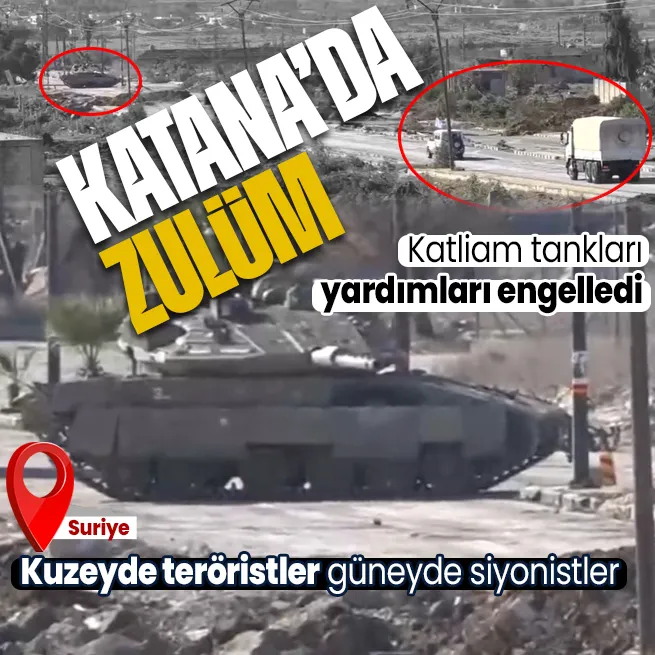 İsrail tankları yardımları engelledi! Namlularını sivillere çevirdiler! Golandaki zulüm anbean kaydedildi