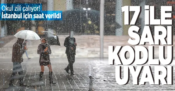HAVA DURUMU | Meteorolojiden İstanbul için sağanak yağış uyarısı! Ders zilinin çalacağı ilk gün hava nasıl olacak?