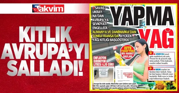 Savaş Avrupa’yı kıtlığa sürükledi!  Almanya ve Danimarka’dan sonra Fransa’da ayçiçek yağı krizi baş gösterdi