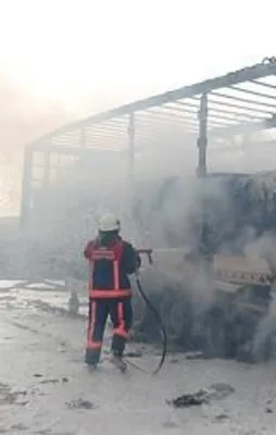 TEM'de TIR yangını! Trafik felç