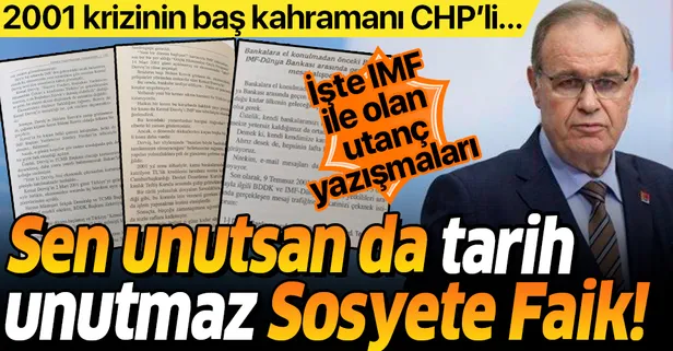 IMF ile utanç yazışmaları! Zafer Şahin yazdı...