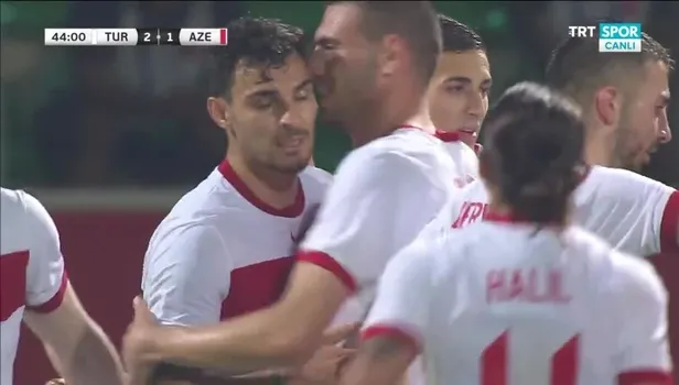 GOL | Türkiye 2-1 Azerbaycan (Kaan Ayhan)