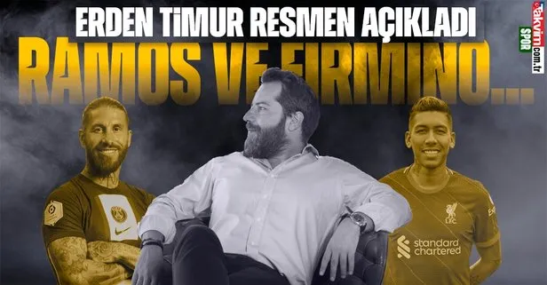 Galatasaray transfer haberleri | Erden Timur’dan flaş Firmino ve Sergio Ramos açıklaması