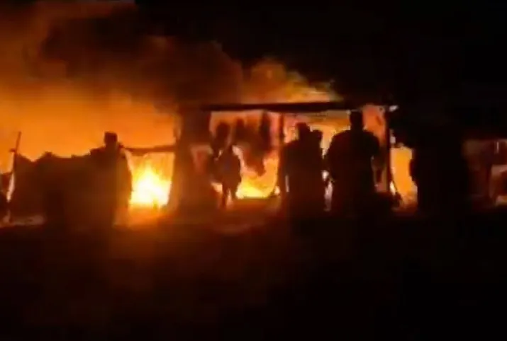 Çocukları yaktılar