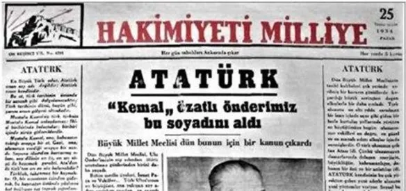 Hakimiyeti Milliye gazetesi ''Ulus'' adıyla çıkmaya başladı.
