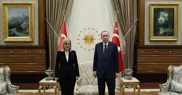 Son dakika: Başkan Erdoğan Arnavutluk Meclis Başkanı Lindita Nikolla’yı kabul etti