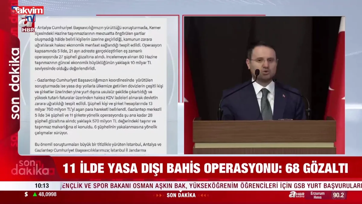 Adalet Bakanı Akın Gürlek duyurdu: 11 ilde suç örgütlerine dev operasyon