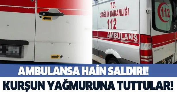 Diyarbakır’da ambulansa hain saldırı! Doğum ihbarına gitti kurşun yağdırdılar