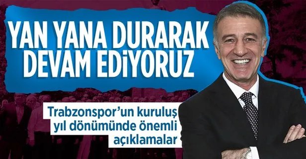 Ahmet Ağaoğlu, Trabzonspor’un kuruluş yıl dönümü etkinliklerinde çok önemli açıklamalar yaptı