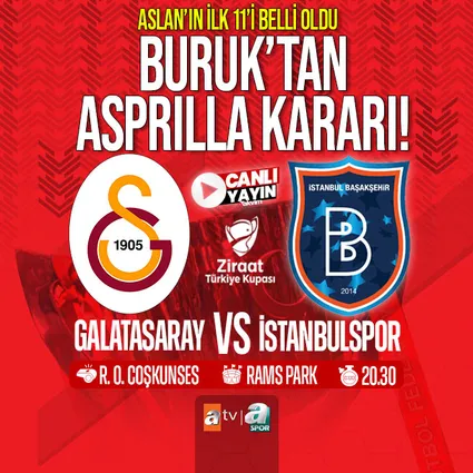 Galatasaray’ın ilk 11’i belli oldu