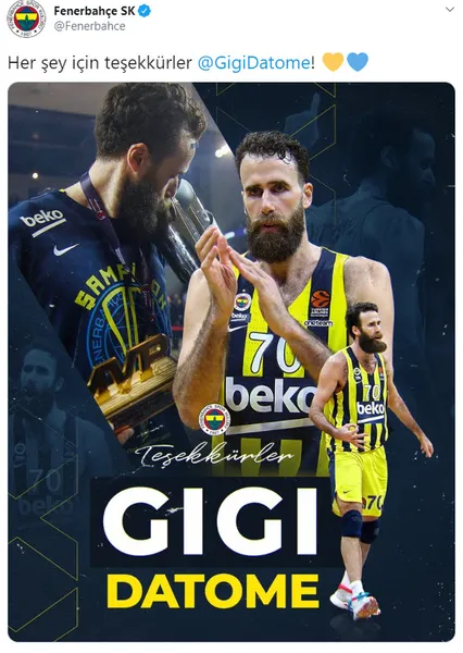Bir devrin sonu | Fenerbahçe Beko Gigi Datome'nin ayrılığını resmen duyurdu-1