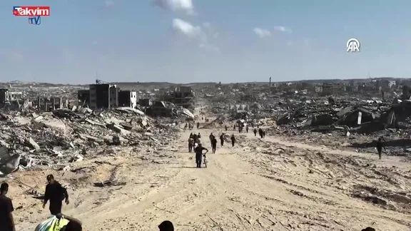 İsrail çekildi Gazze'ye dönüş başladı
