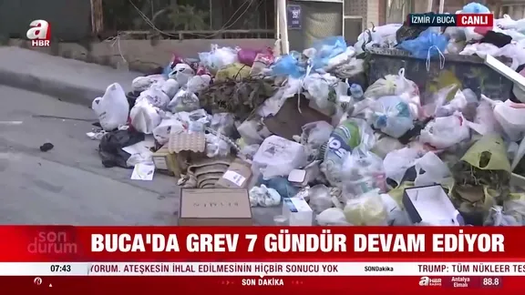 İzmir Buca'da çöp krizi!