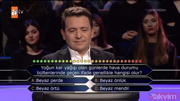 Kim Milyoner Olmak İster'de dikkat çeken Türk Dil Kurumu sorusu! Tsunaminin diğer adı nedir? - 41