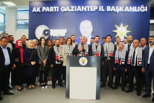 Son dakika: AK Parti'den İsrail'in katliamına 81 ilde ortak basın açıklaması: Abluka savaş değil katliamdır-5