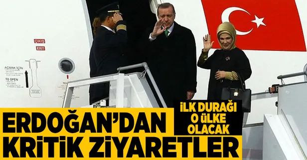Cumhurbaşkanı Erdoğan'dan kritik ziyaretler