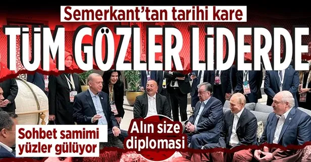 Başkan Recep Tayyip Erdoğan’dan Özbekistan’da diplomasi trafiği! Putin ve diğer devlet liderleriyle buluştu