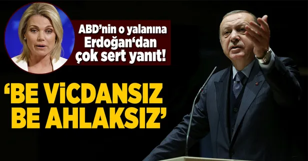 Erdoğan'dan ABD'nin yalanına çok sert cevap