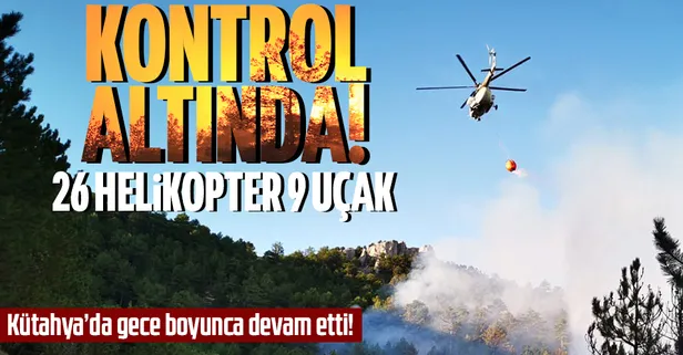Kütahya’da orman yangını kontrol altında!