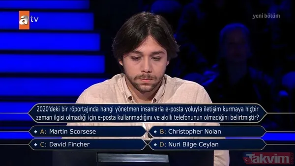 Kenan İmirzalıoğlu'nun sunduğu Kim Milyoner Olmak İster'de 300 bin TL’lik Osmanlı sorusu geceye damga vurdu! - 26