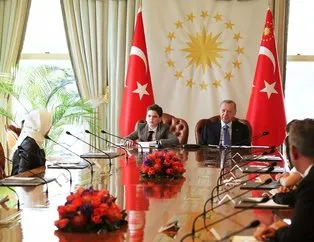 Başkan Erdoğan çocukları kabul etti