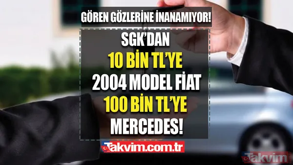SGK'DAN 10 BİN TL'YE 2004 MODEL FİAT! 100 bin TL'ye Mercedes sahibi olun! SGK 2. el fiyatları şoke etti! Toyota, Fiat, Renault, Citroen... - 1