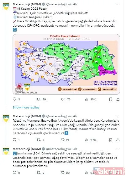 HAVA DURUMU | Meteoroloji’den yeni uyarı! Son sürat geliyor! AFAD İstanbulluları uyardı:Sel, su baskını, çatı uçması...