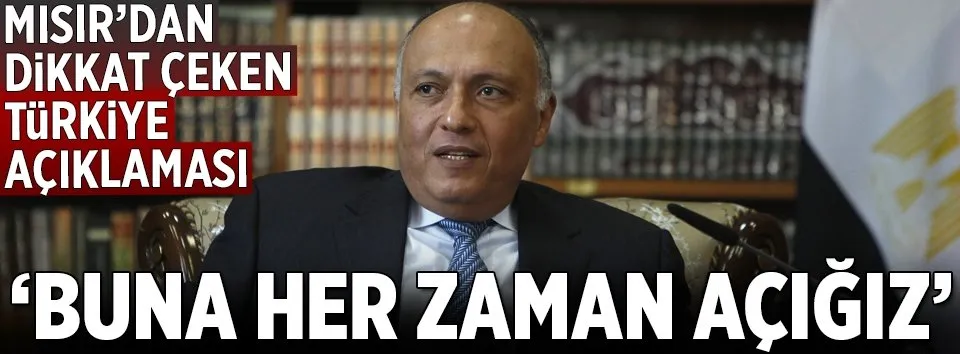 Mısır’dan dikkat çeken Türkiye açıklaması
