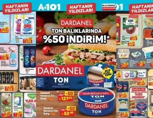 Yeni A101 Aldın Aldın broşürü yayınlandı! Yalnızca 1 hafta sürecek! Finish, Dardanel, Molped ve Çerezya indirimi