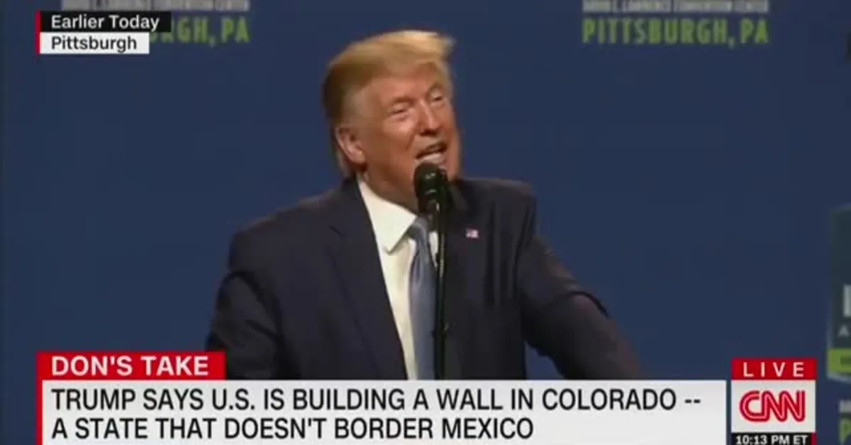Trump'ın Colorado eyaletine 'duvar' çıkışı güldürdü