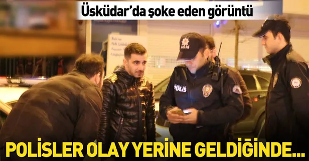 Üsküdar'da otomobil markete girdi