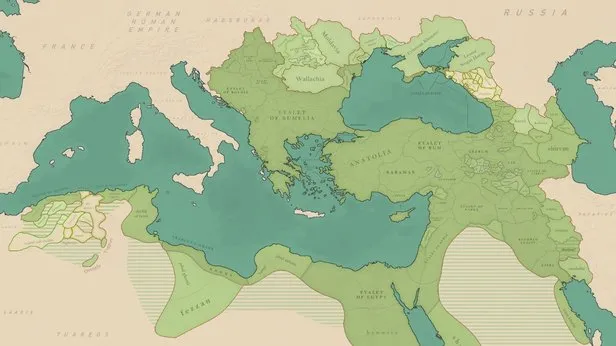 7 iklim 3 kıtaya yayılan Osmanlı haritası: Osmanlı Devletinin 200-400-600 yıl boyunca yönettiği ülkeler!