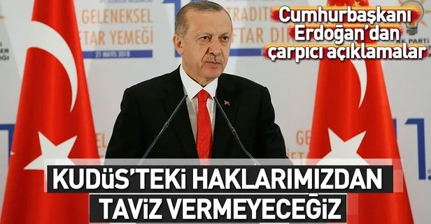 Cumhurbaşkanı Erdoğan büyükelçilerle iftar buluşmasında konuştu