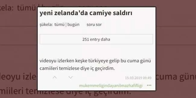 yeni zelanda daki cami katliamini oven