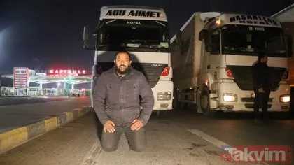 Türkiye’ye geldi, toprağı öptü! Savaş mağduru tır şoförü: Allah’tan başka bir şey istemem