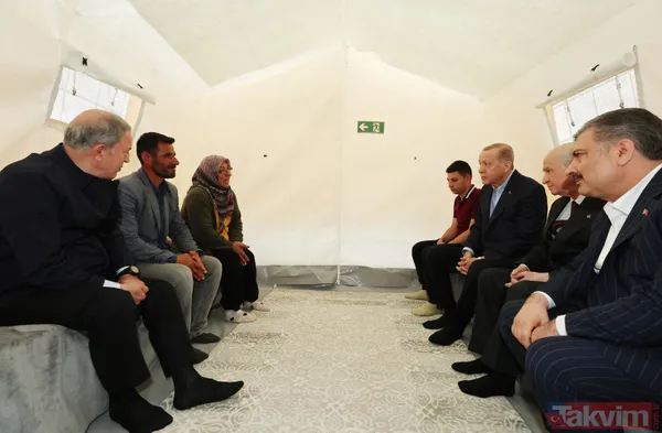 Başkan Recep Tayyip Erdoğan Hatay'ı ziyaret etti: Hem kalbimizle hem gözümüzle hem ziyaretlerimizle Hatay'ın yanında yer almayı sürdüreceğiz - 27