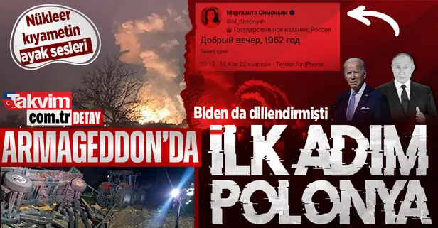 NATO ülkesi Polonya'ya düşen füze sonrası Rus medyasından '1962' göndermesi! Biden da dillendirmişti: Armageddon ihtimali...