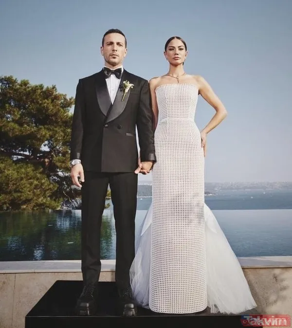 Oğuzhan Koç’la evlenen Demet Özdemir'in gelinliğine halı kaydırmaz benzetmesi - 1