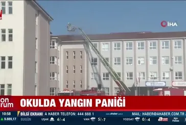Arnavutköy'de okulda yangın paniği!