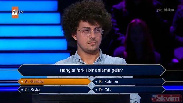 Kim Milyoner Olmak İster'de geceye damga vuran BMGK sorusu! Kenan İmirzalıoğlu'ndan Başkan Erdoğan'ın Dünya 5'ten büyüktür açıklamasına destek: Bu söze katılıyorum - 14