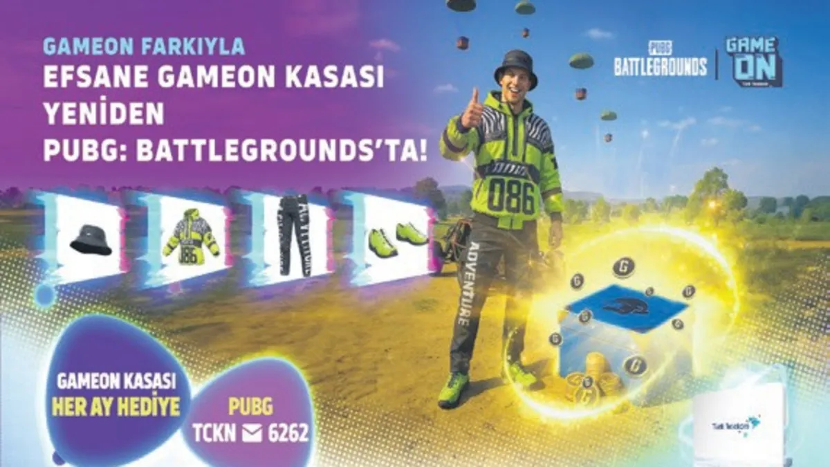 Türk Telekom GAMEON Kasası ile PUBG keyfi geri dönüyor