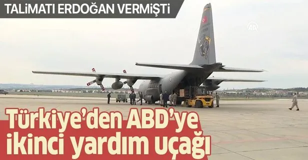 Türkiye’den ABD’ye ikinci yardım uçağı