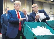 ABD Başkanı Donald Trump’tan maske üretim tesisine maskesiz ziyaret