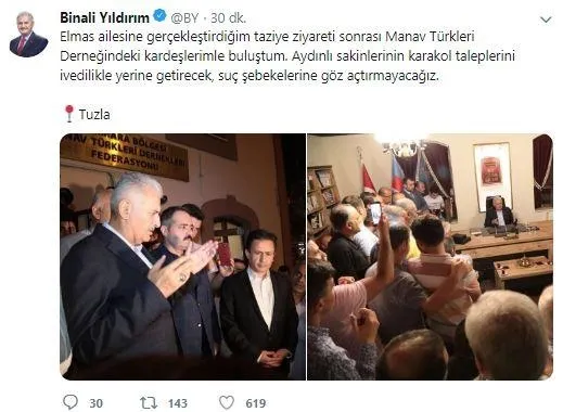 Binali Yıldırım'dan Elmas ailesine taziye ziyareti-2