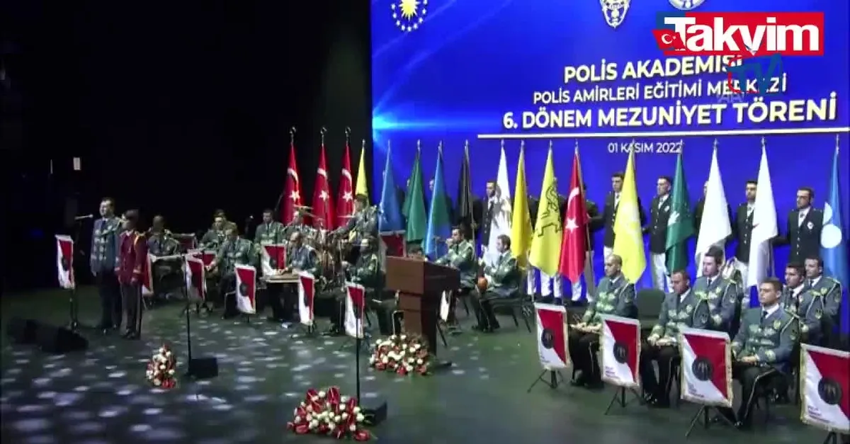 Polis Akademisi Bandosu'ndan müzik dinletisi! “Türkiye Yüzyılı” şarkısı törene damgasını vurdu