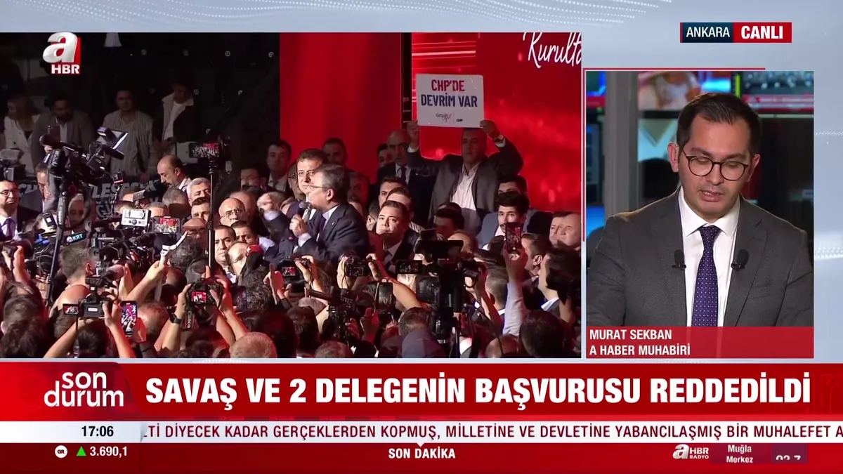 CHP kurultayına tedbir talebine ret!