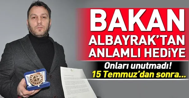 Bakan Berat Albayrak'tan anlamlı hediye!