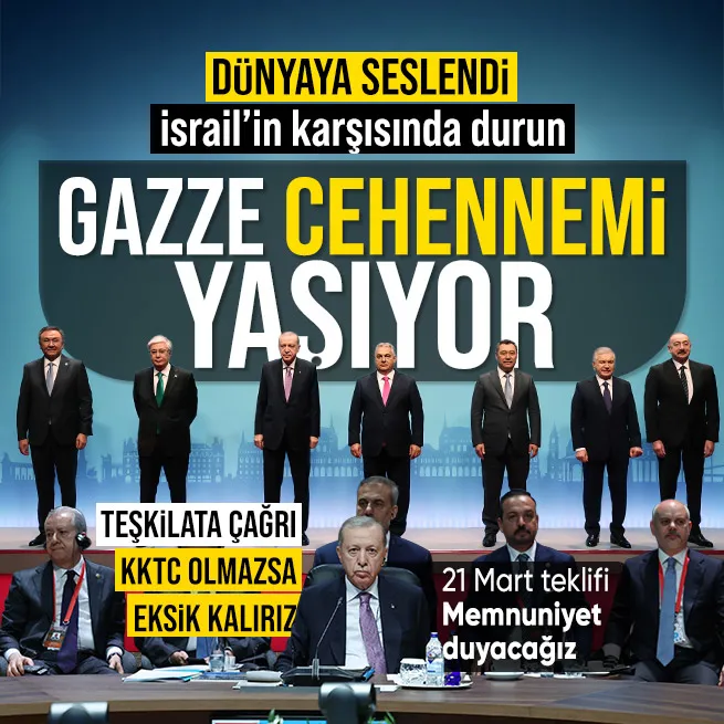 Başkan Erdoğan’dan TDT Gayriresmi Zirvesi’nde KKTC çağrısı: Eksik kalırız | Dünyaya Gazze mesajı: İsrail’in karşısında durun