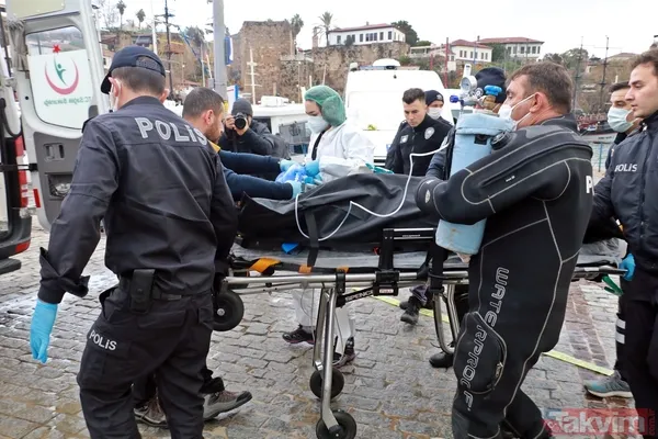Antalya'da denizde boğulan Rus kadın hayata döndürüldü - 12